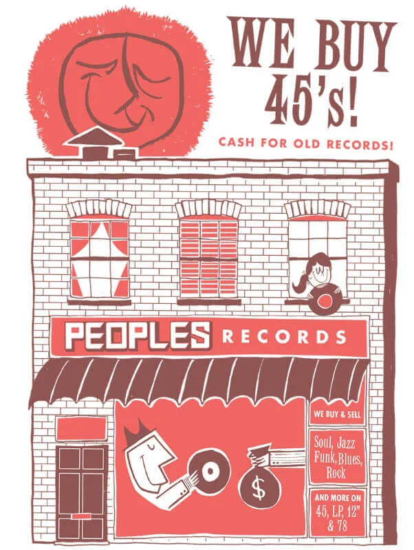 Peoples Records Detroit Eastern Market Brad Hales logo